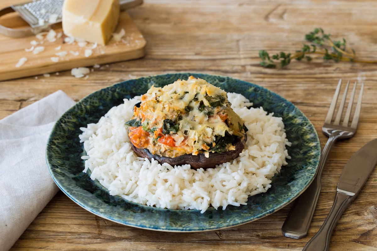 Florentine Stuffed Portobellos