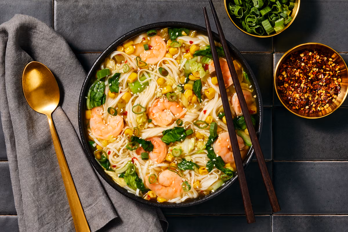 Japanese-Style Spicy Shrimp Miso Ramen