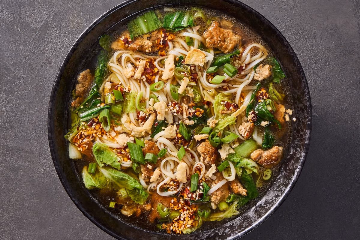 Pork Ramen in a Shoyu-Style Broth