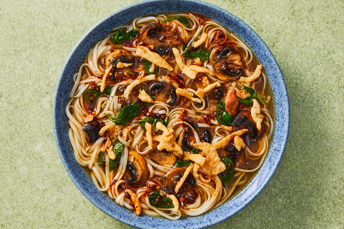 Savory Mushroom & Spinach Ramen