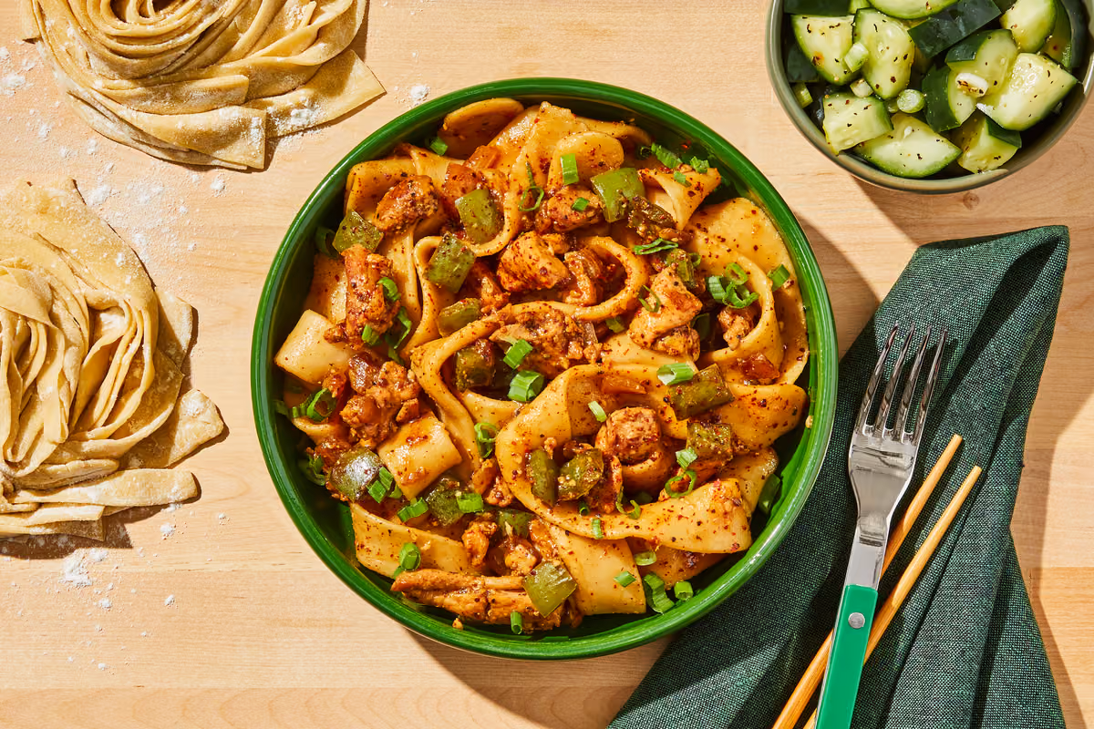Soy-Cumin Chicken & Hand-Pulled Noodles