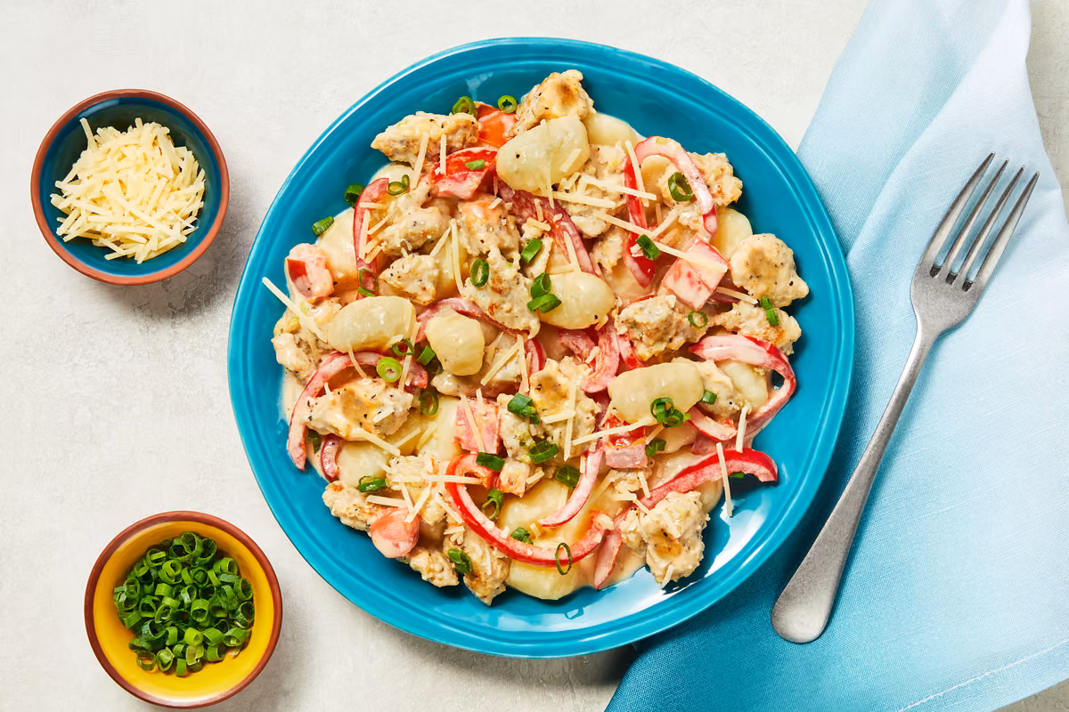 Chicken Sausage & Bell Pepper Gnocchi