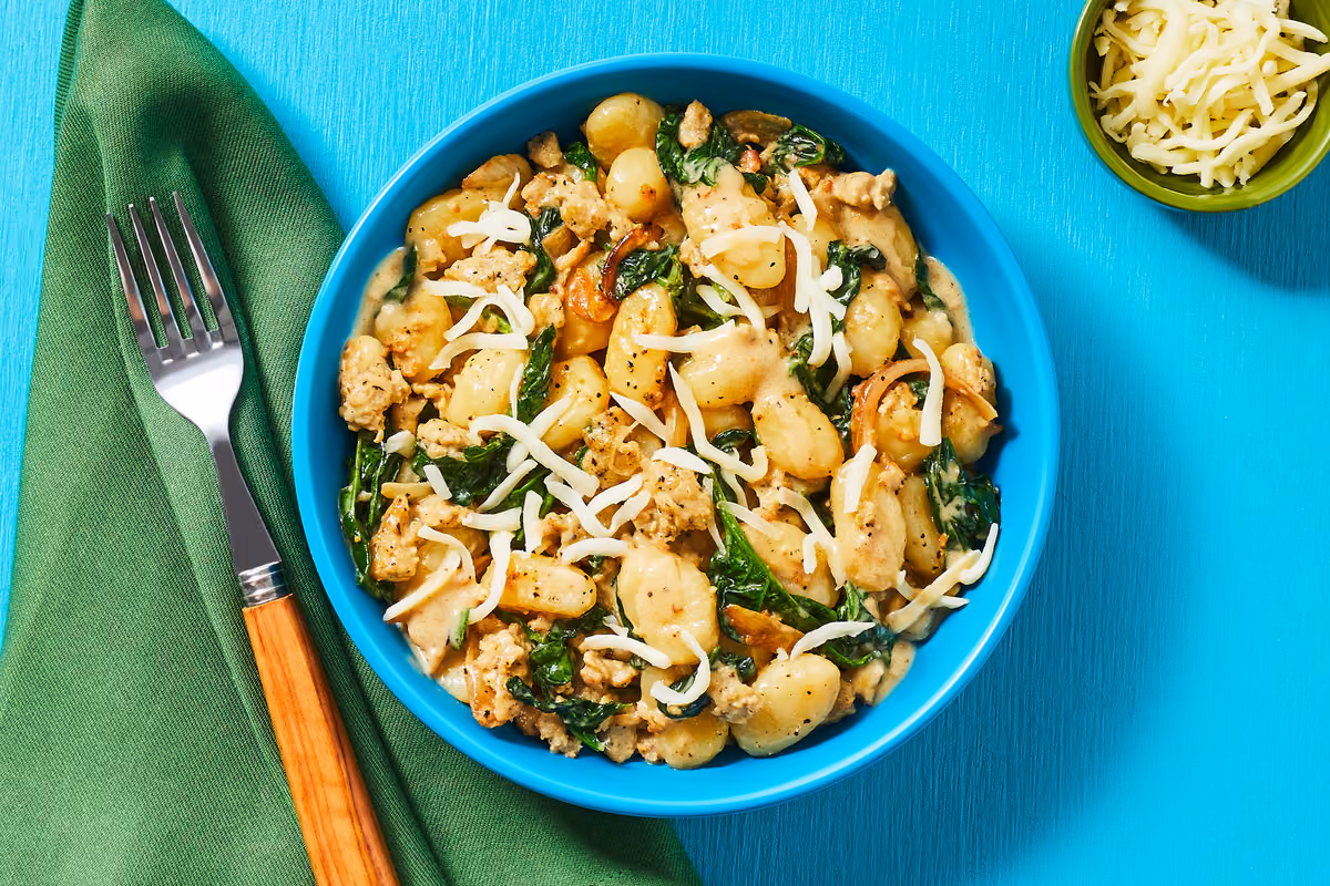 Gnocchi with Chicken Sausage & Spinach