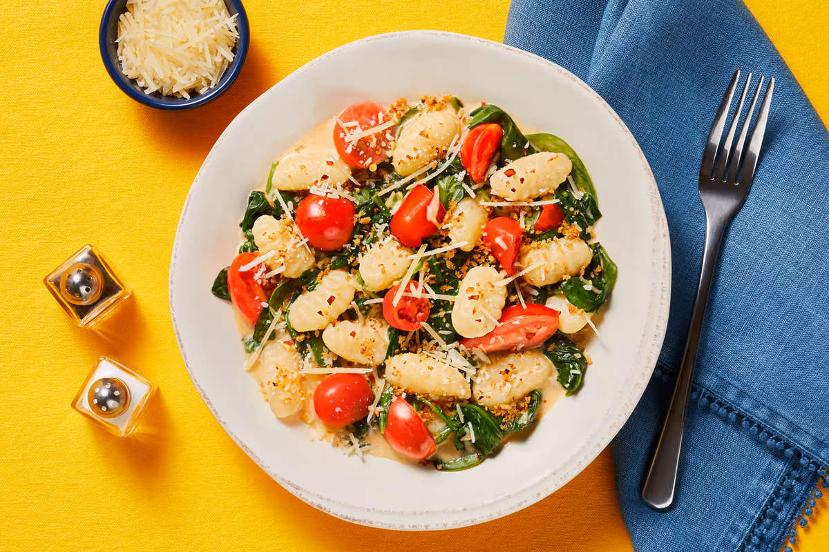 Gnocchi with Spinach & Tomatoes