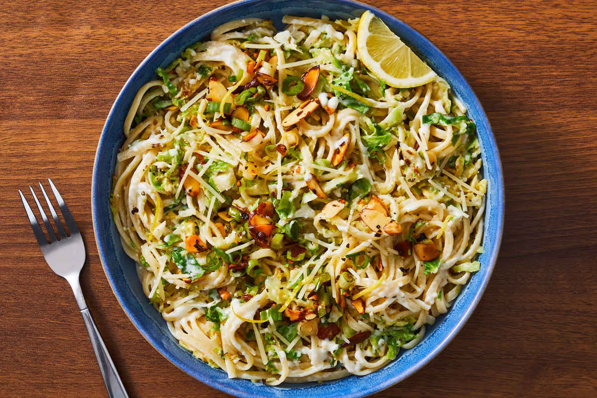 Creamy Lemon-Parmesan Gluten-Free Linguine Pasta