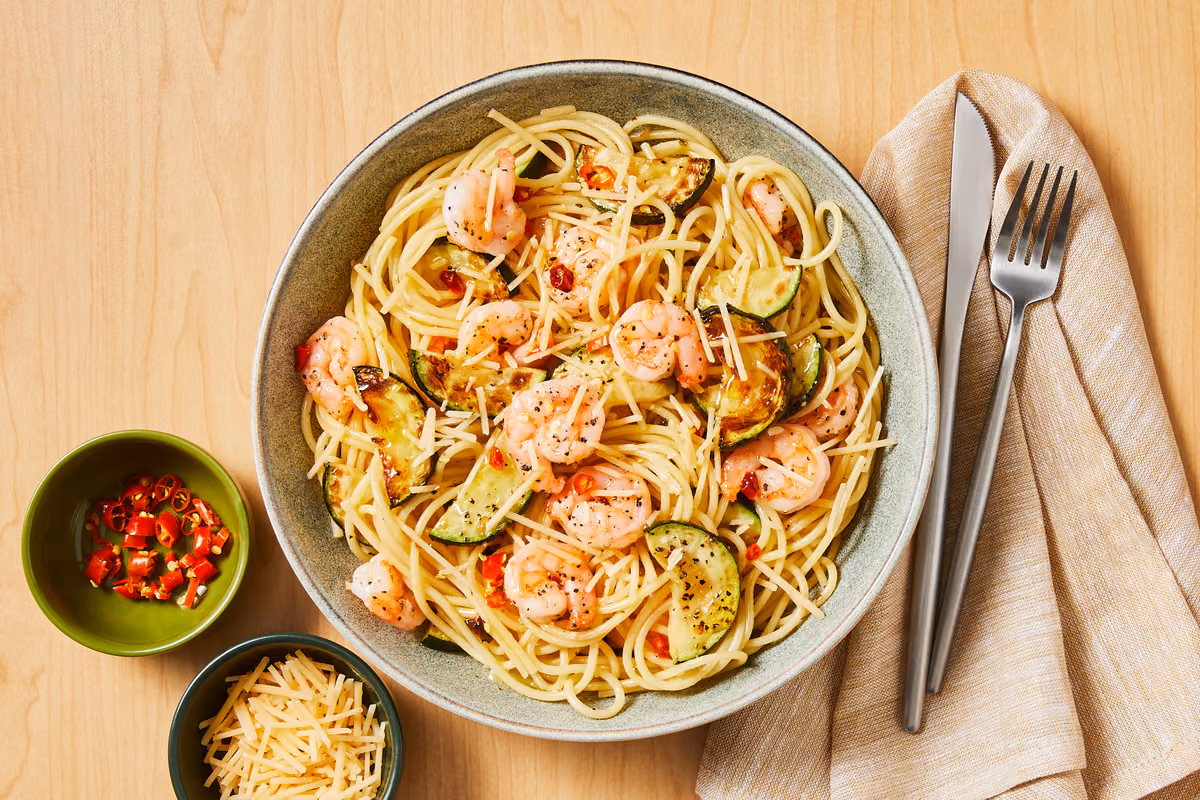 Gluten-Free Shrimp Linguine with a Kick