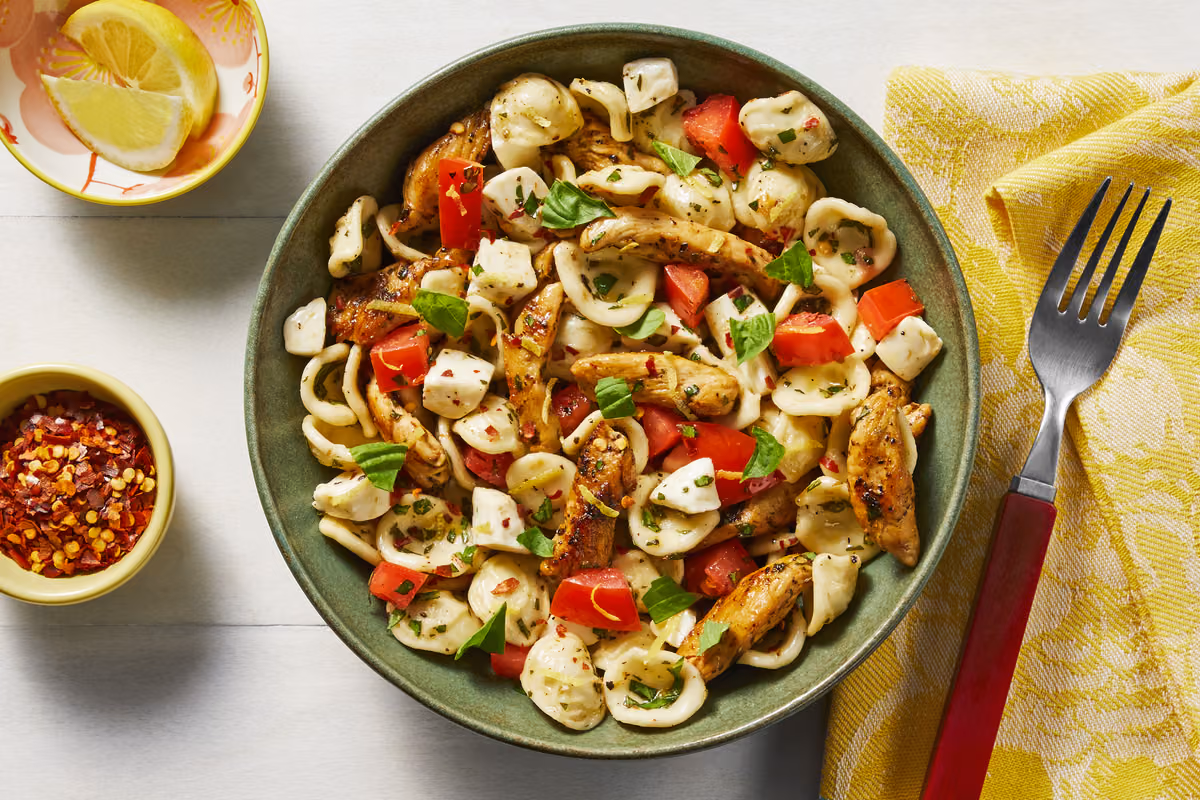 Chicken Caprese Pasta Salad