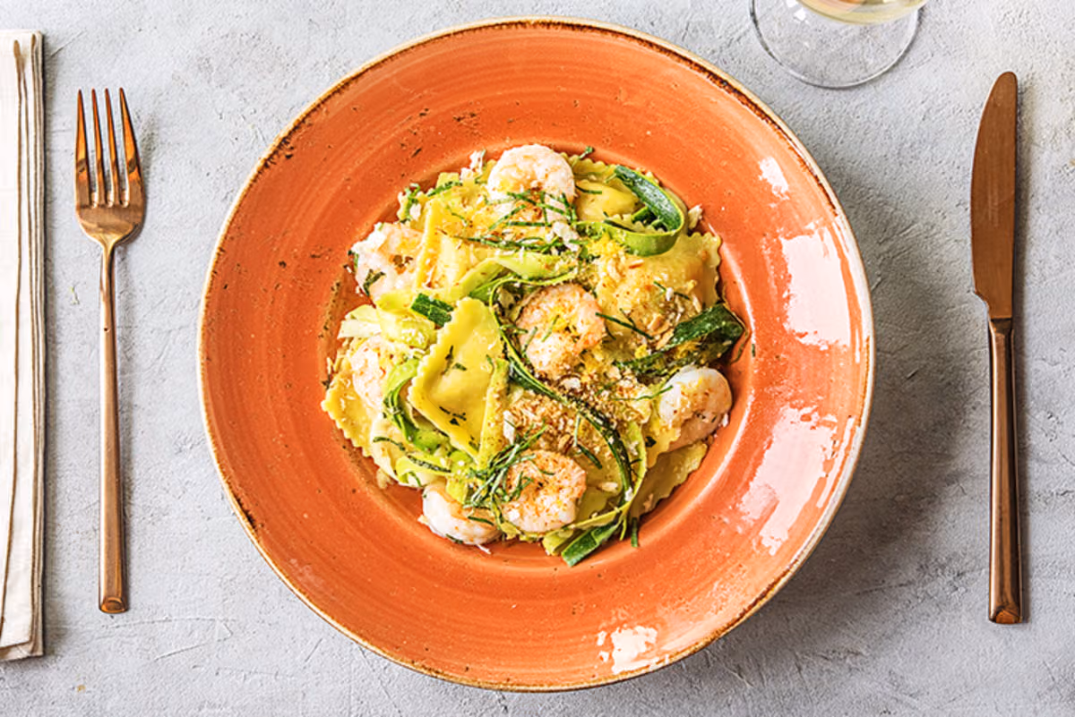 Burrata and Lemon Zest Ravioli