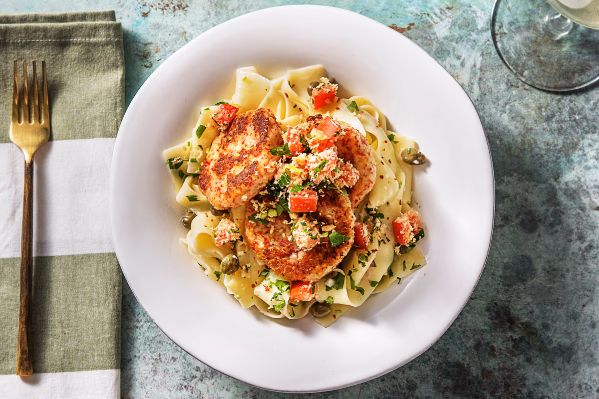Crab Cakes Piccata