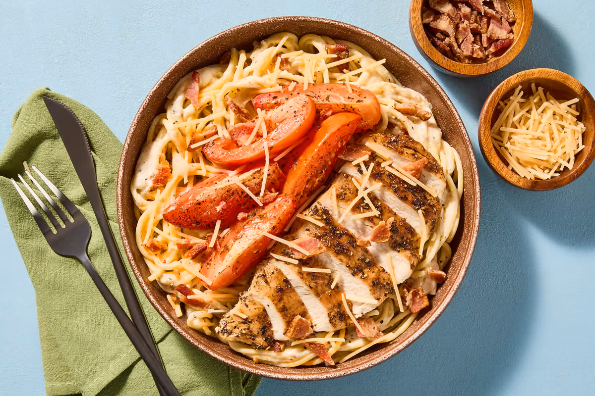 Creamy Chicken & Bacon Linguine