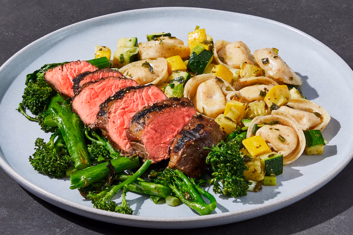 Garlic Filet Mignon & Parmesan Tortellini