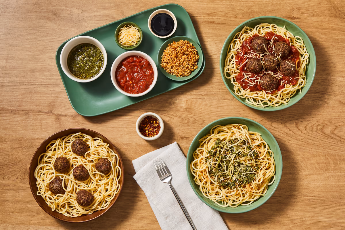 Pasta Night Spaghetti & Meatballs Bar