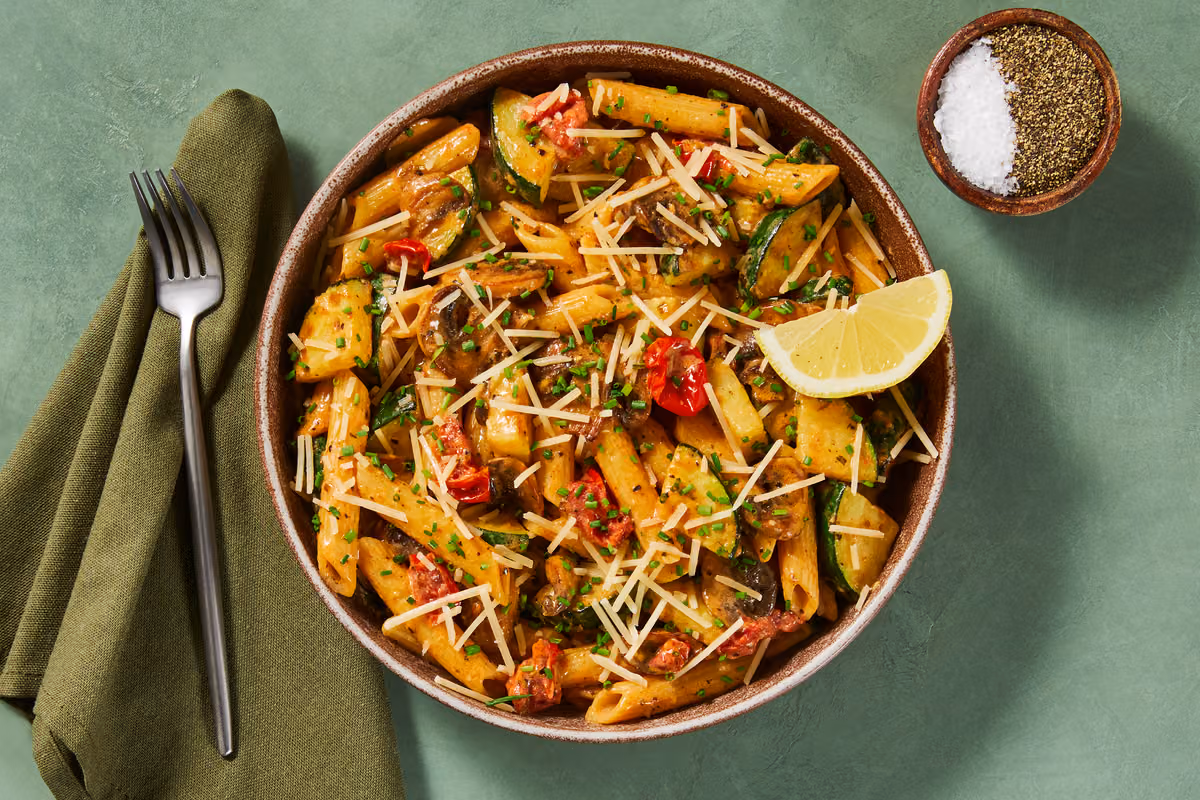 Silky Sicilian Penne & Asparagus