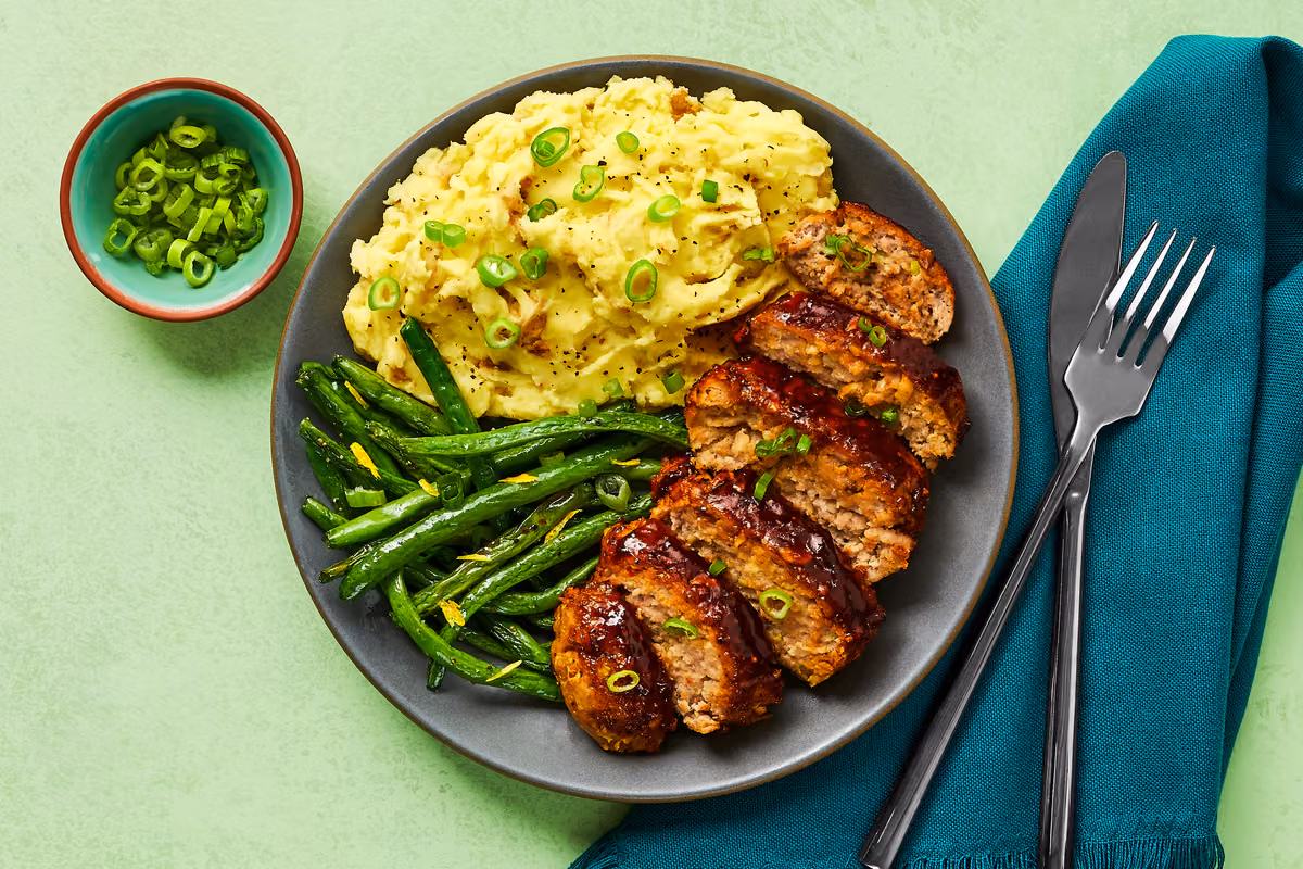 Brown Sugar Bourbon Pork Meatloaves