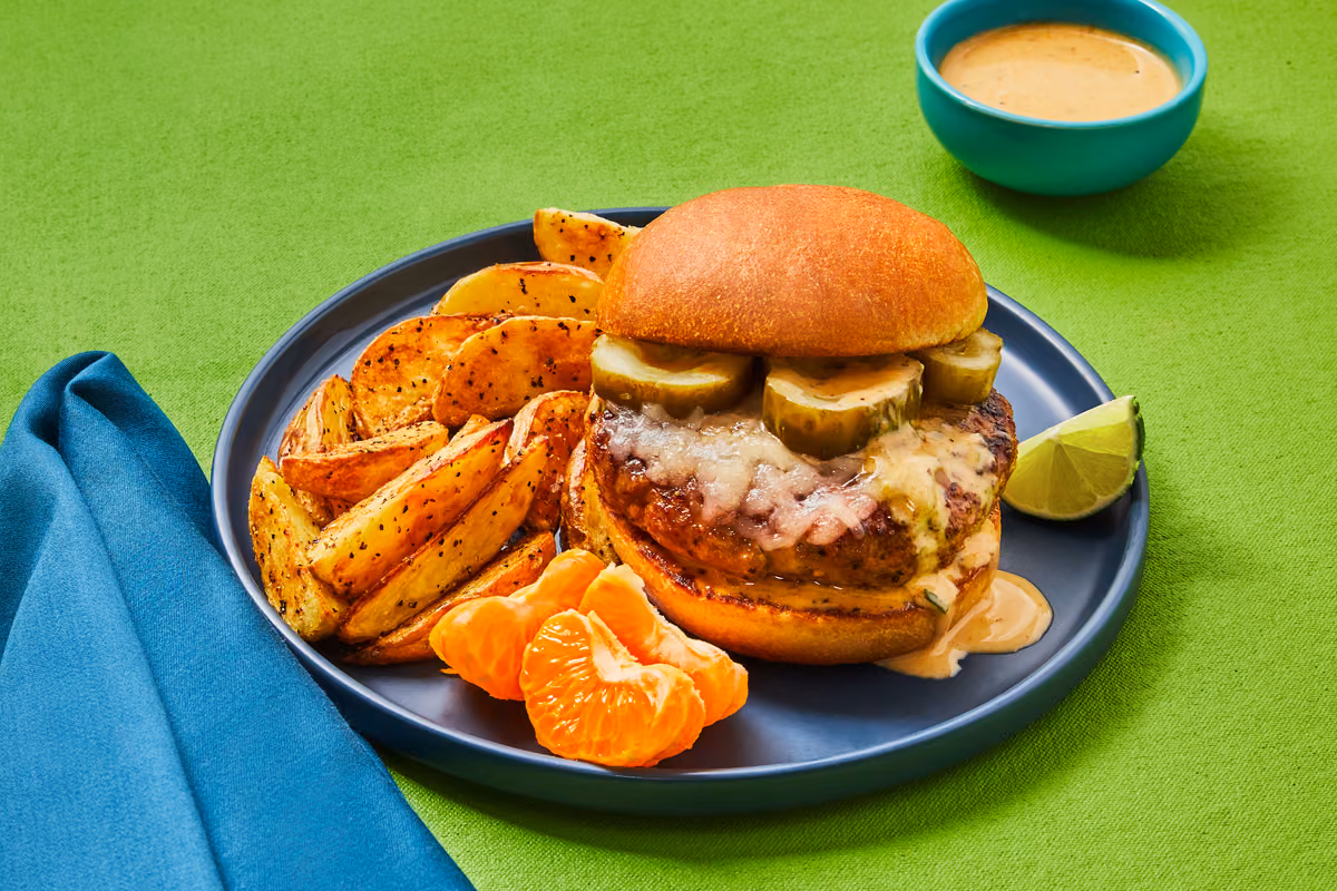 Citrus Mojo Pork Burgers
