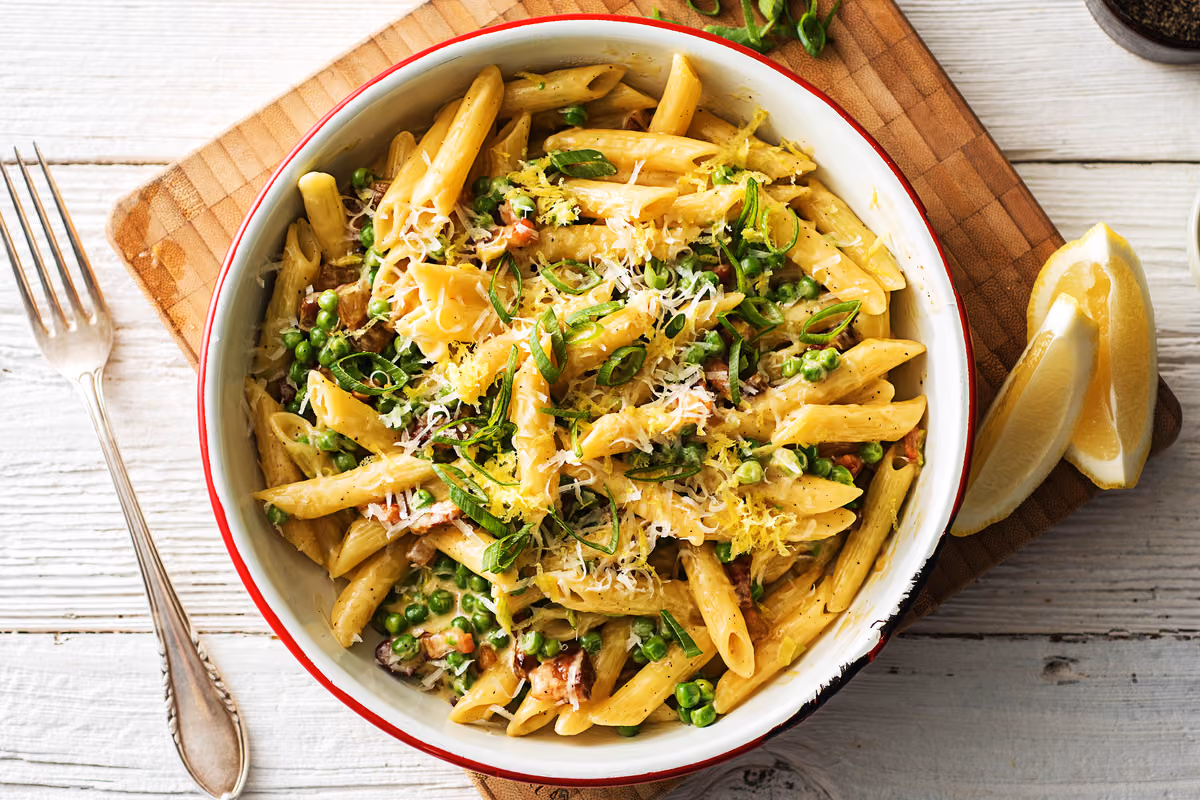 Carbonara-Style Penne