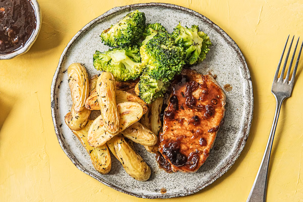 Cherry Balsamic Pork Chops