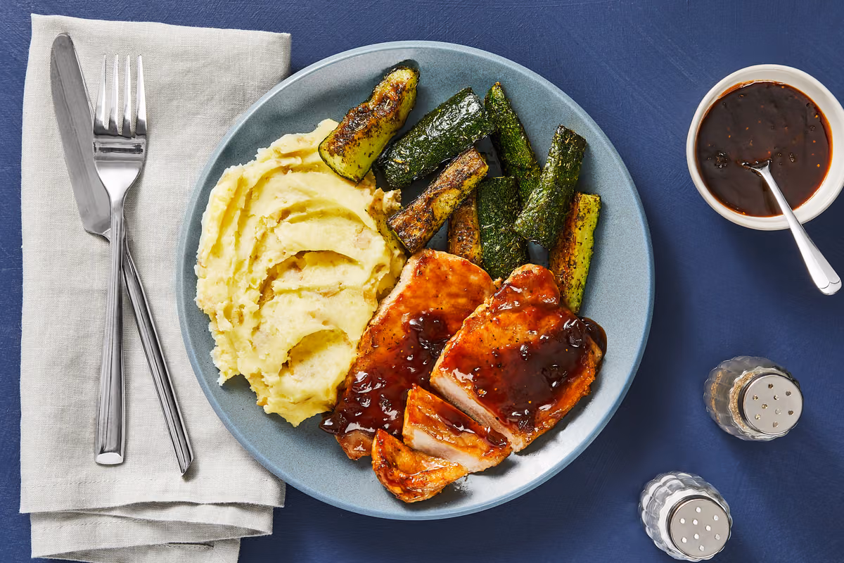 Fig Jam-Bouree Pork Cutlets