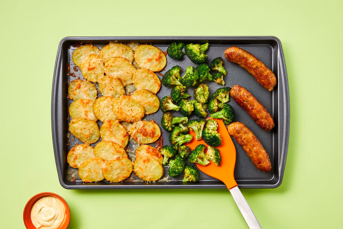 Pork Sausage & Shingled Potatoes