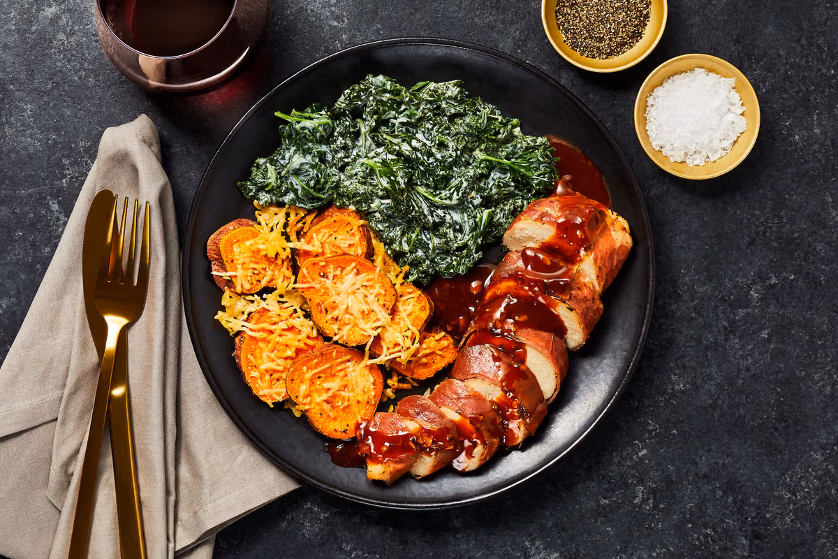 Garlic Dijon Prosciutto-Wrapped Chicken