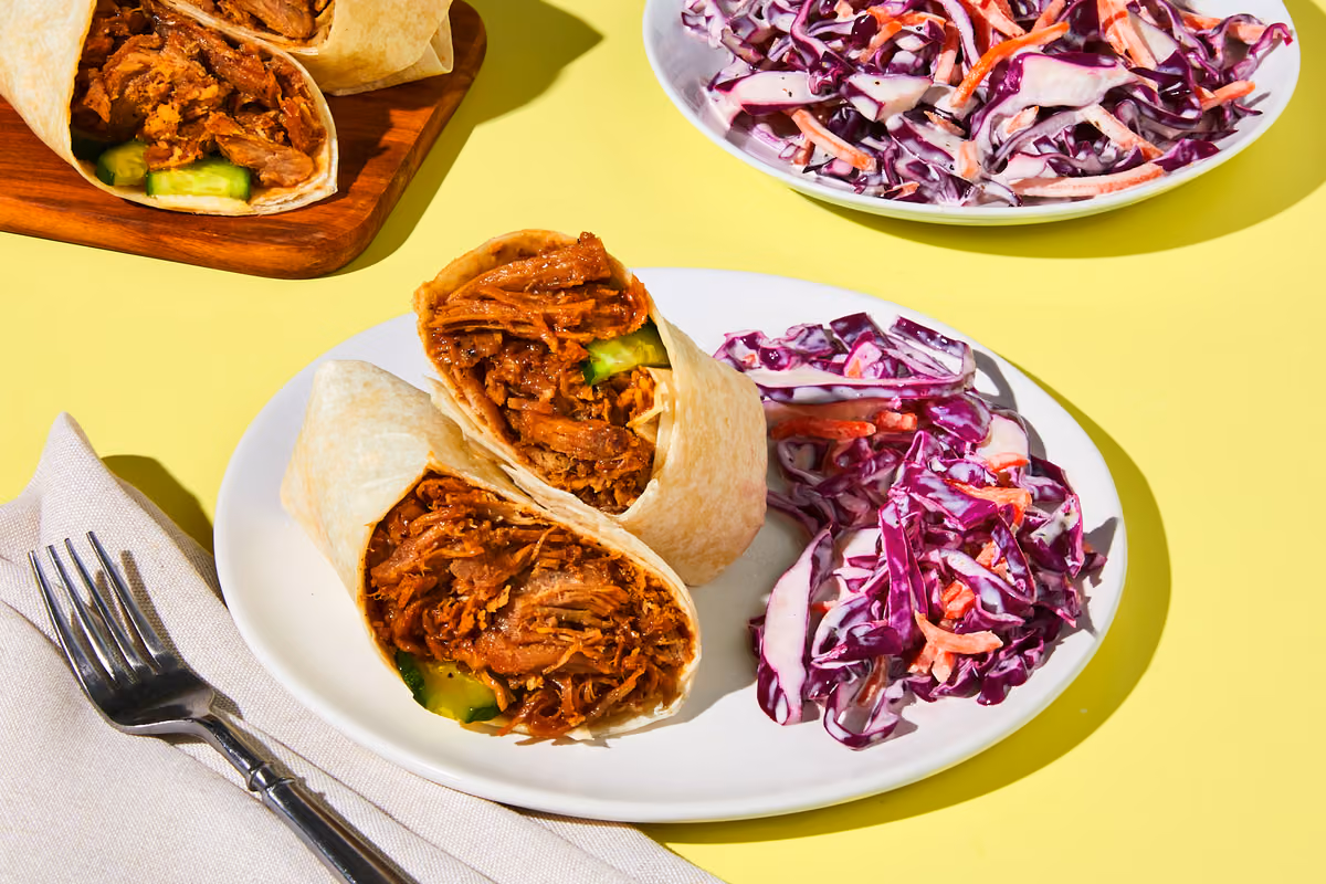 Bulgogi Pulled Pork Wraps