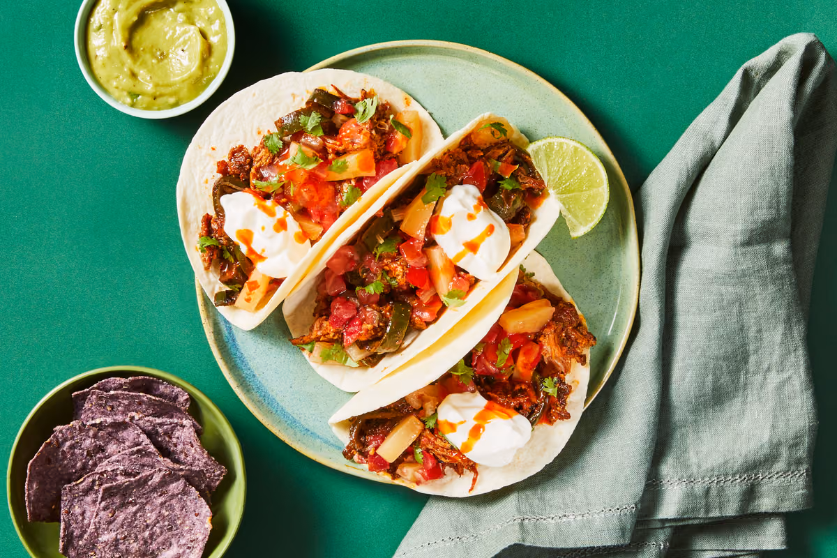 Speedy Spicy Pulled Pork Tacos