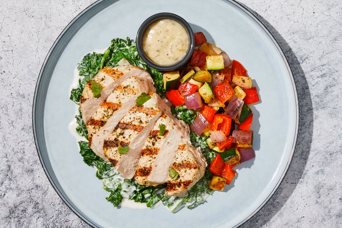 Garlic Cream Pork Chop