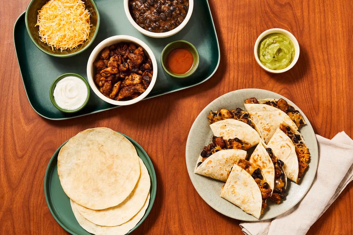 Cheesy Chicken Quesadilla Bar