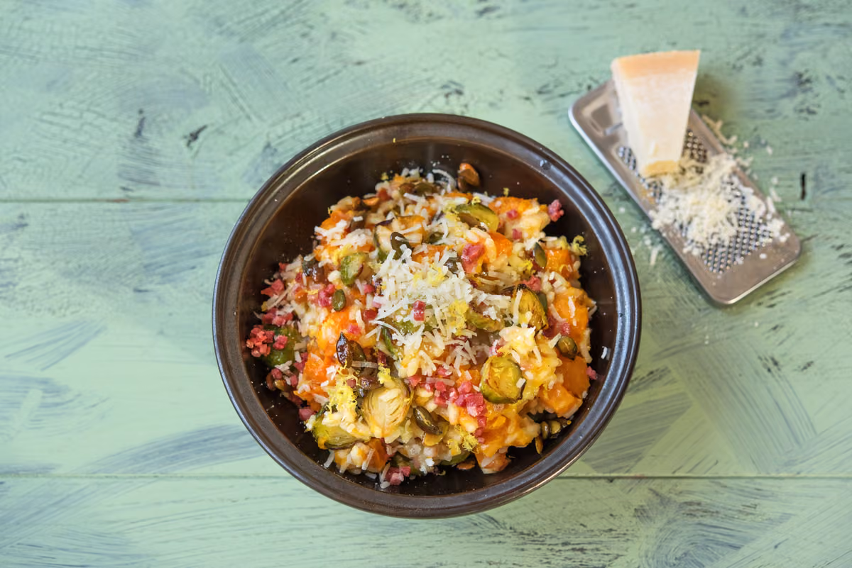 Butternut and Brussels Sprout Risotto