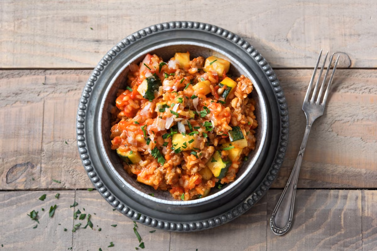 Herby Sausage Risotto