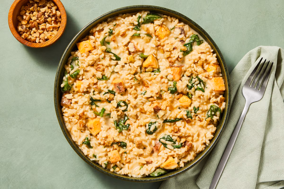Sweet Potato & Spinach Risotto