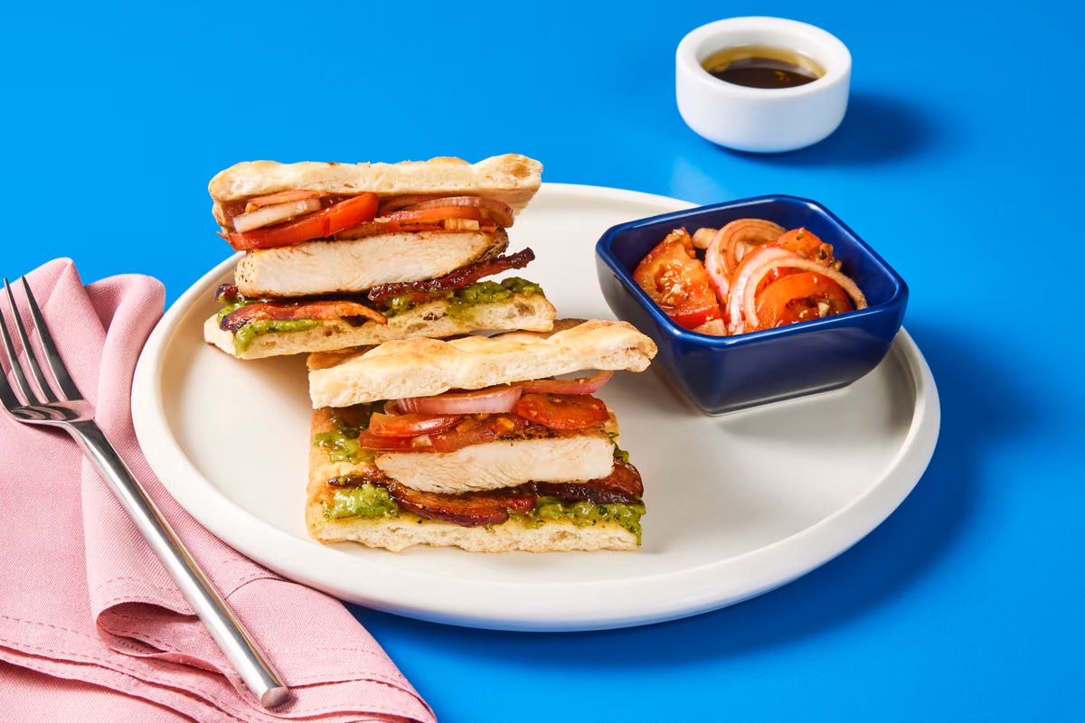 Chicken, Bacon & Basil Mayo Sandwiches