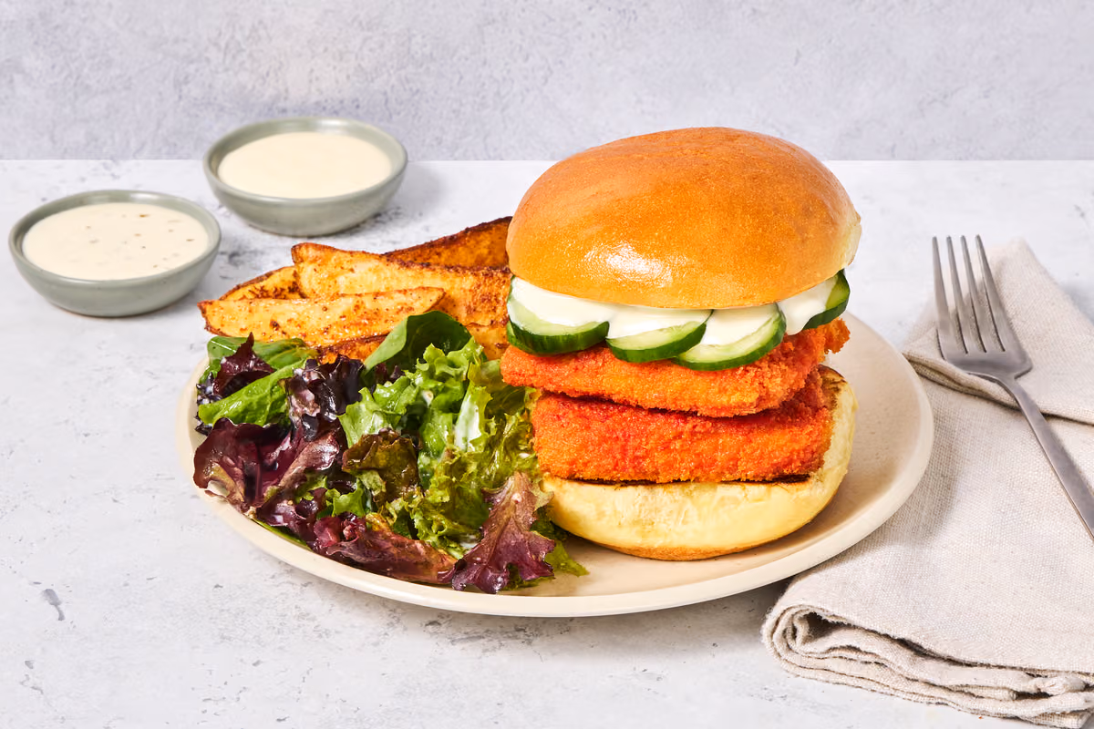 Crispy Buffalo Tofu Sandwiches