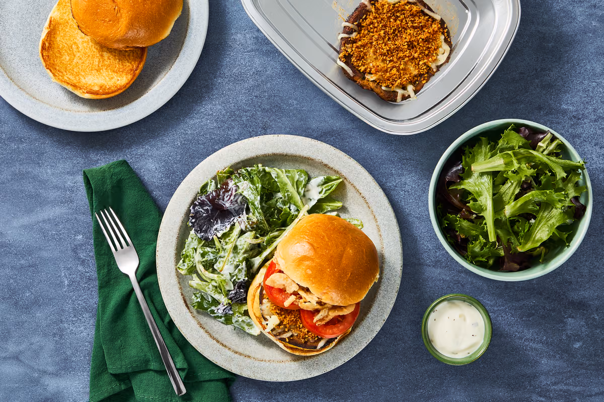Prep & Bake Golden Mozzarella Portobello Sandwiches