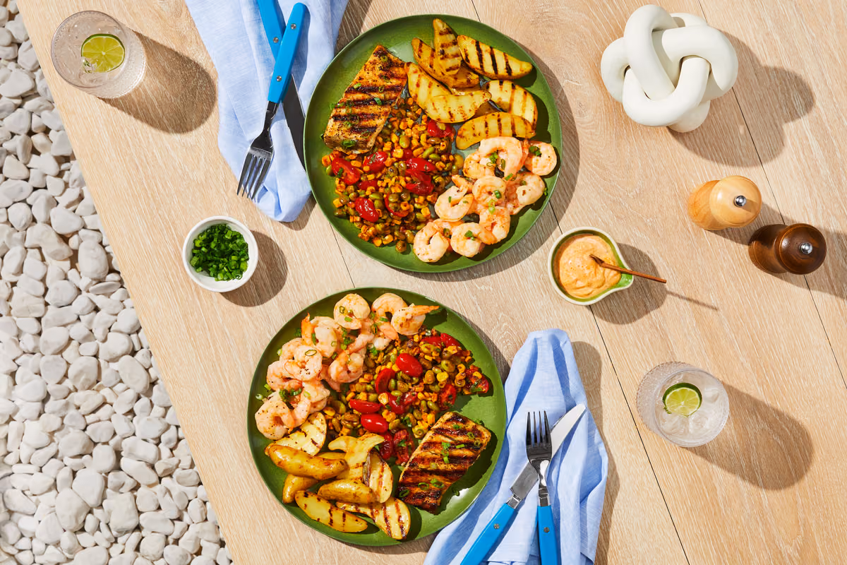 Cajun Barramundi & Garlic Shrimp