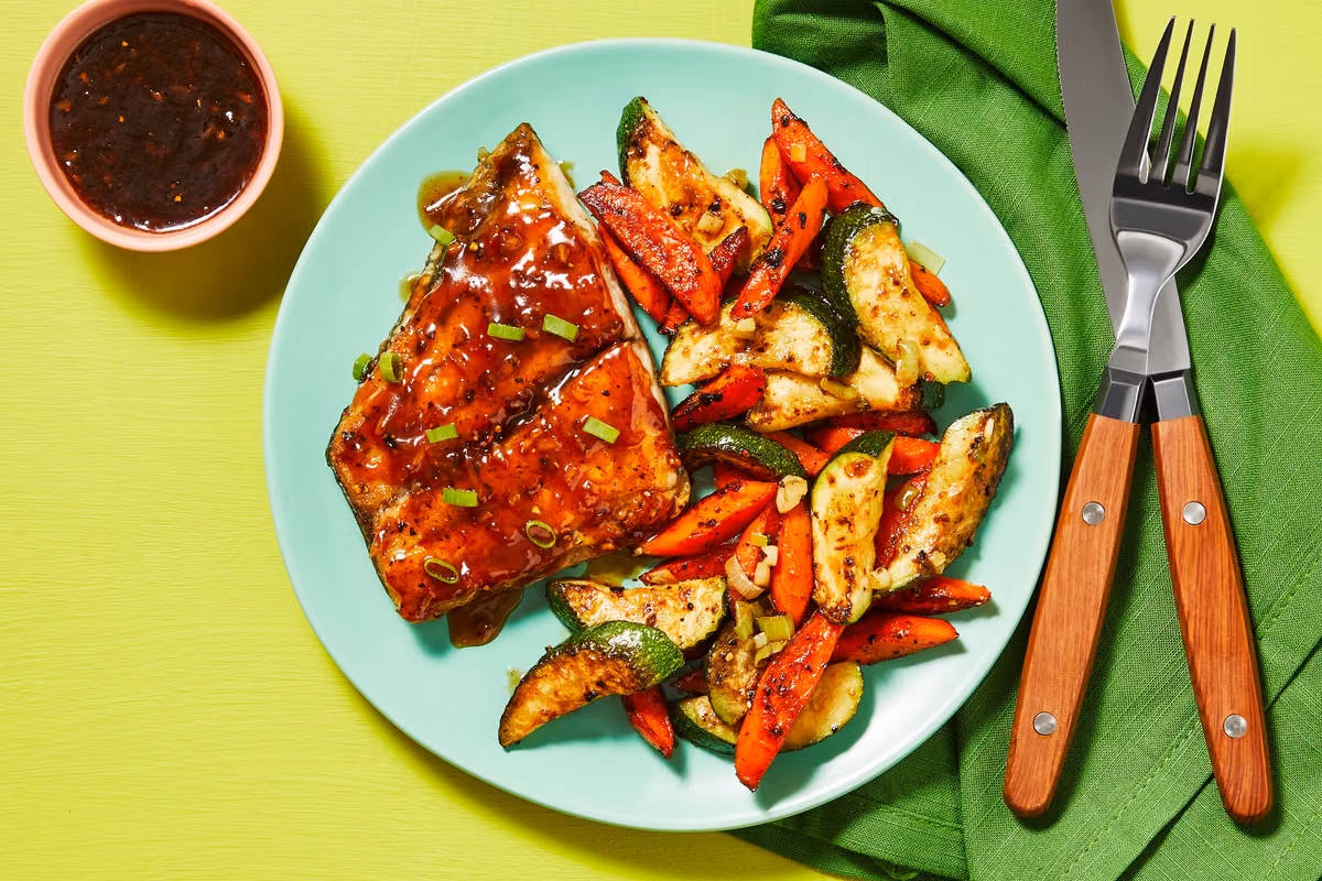 Miso Apricot-Glazed Barramundi
