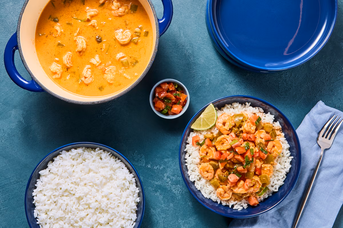 Garlic-Lime Shrimp with Coconut Broth