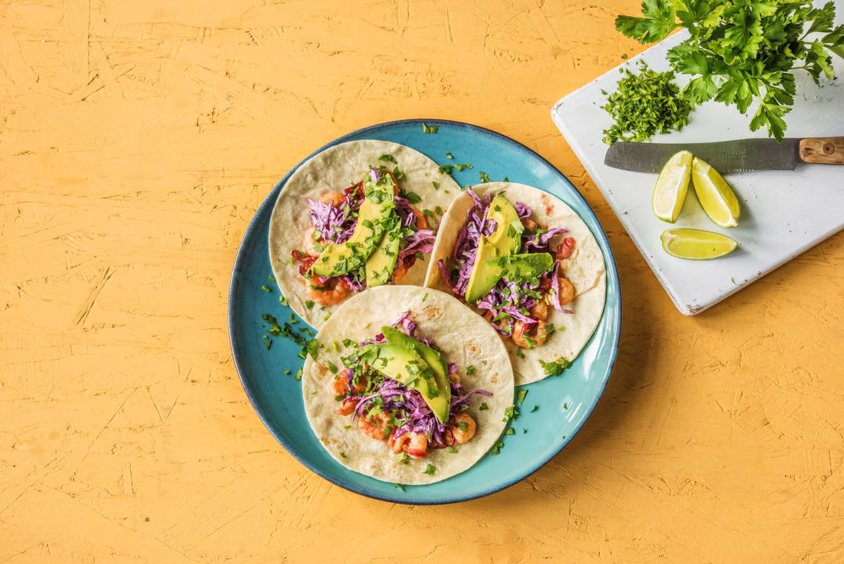 Honey Lime Shrimp Tacos