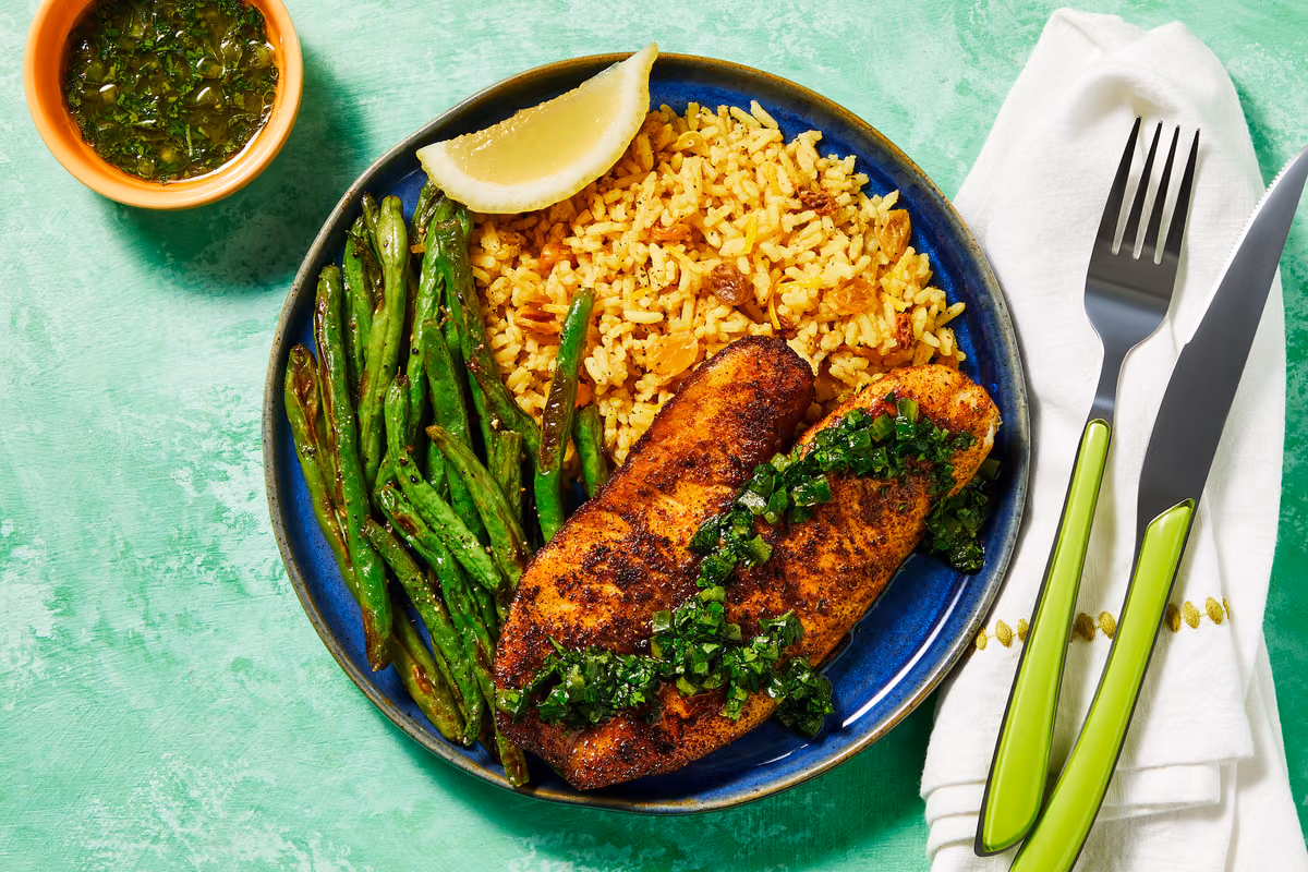 Tunisian-Spiced Tilapia with Chermoula