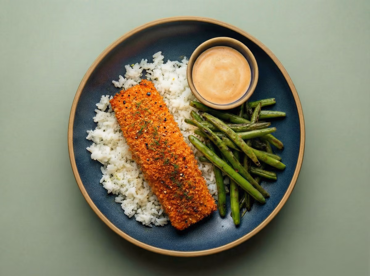 Honey Chili Crisp–Crusted Salmon