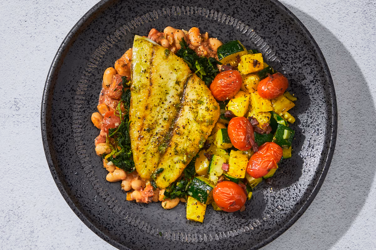 Tuscan Barramundi & Beans