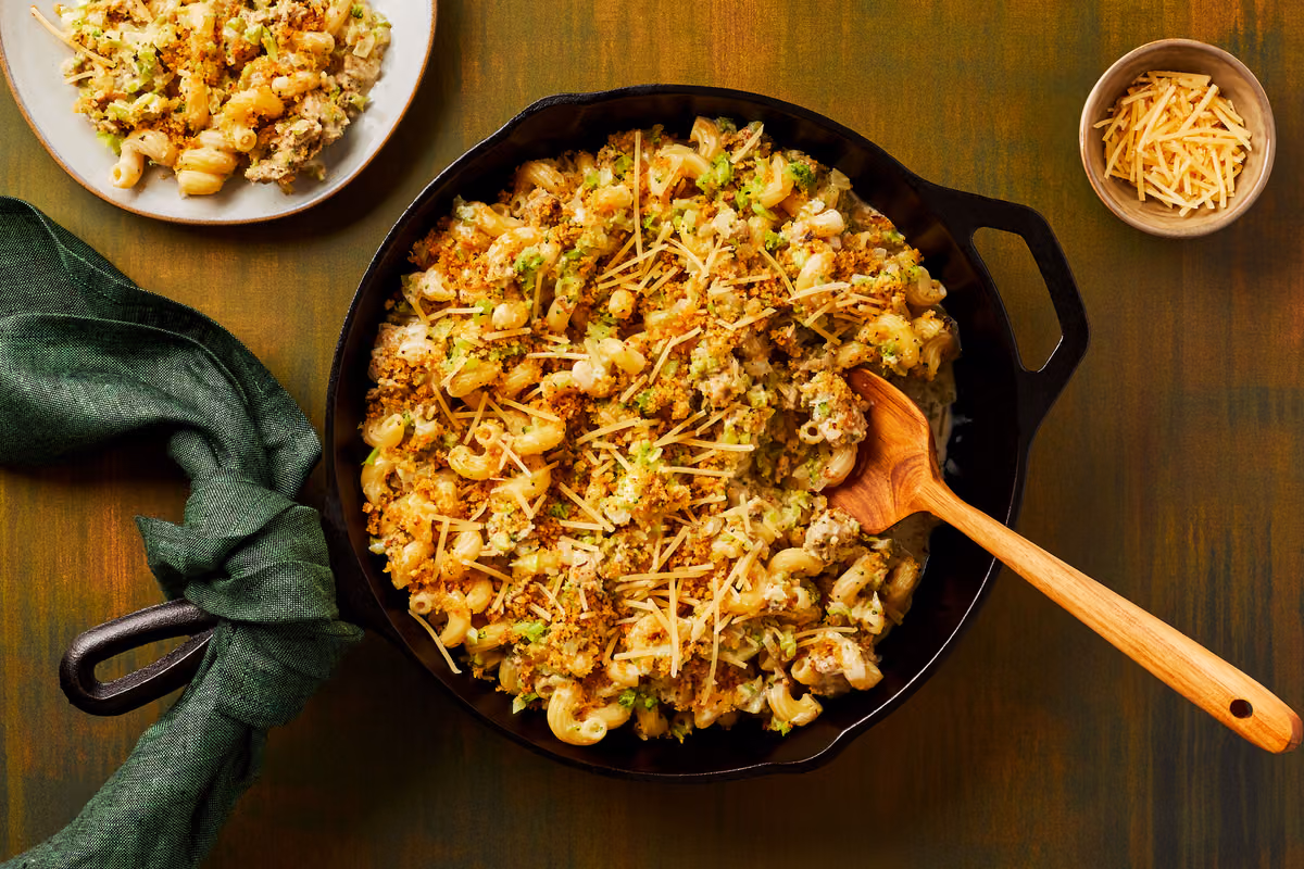 Chicken Sausage & Broccoli Pasta Skillet