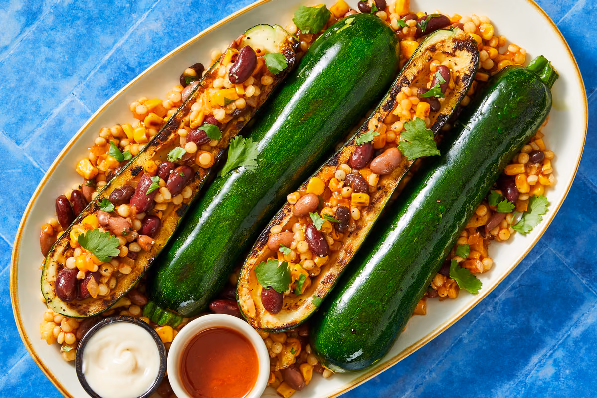 Tex-Mex Zucchini & Couscous Skillet