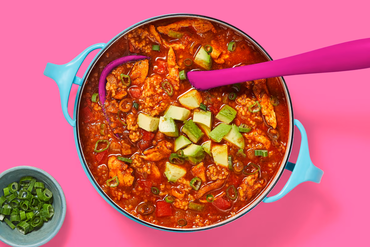 One-Pot Southwest Chicken Soup with Bulgur