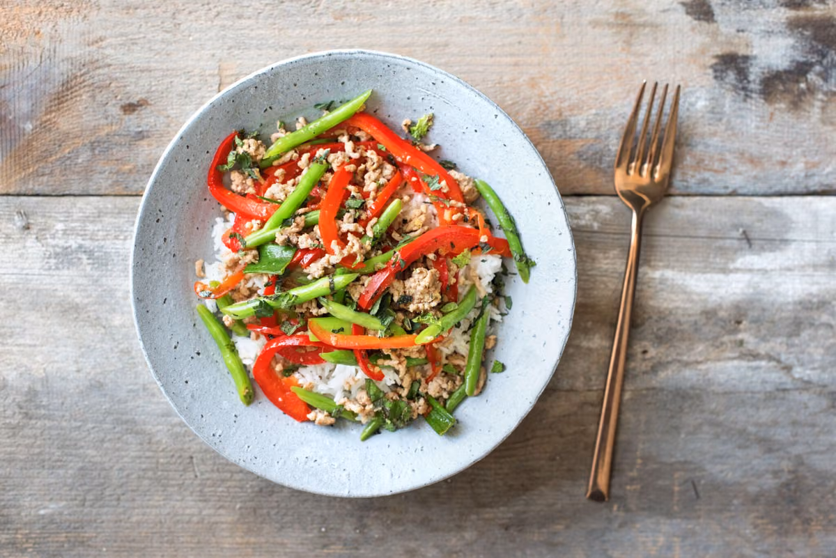 Thai Pork Stir-Fry: Mint and Ginger