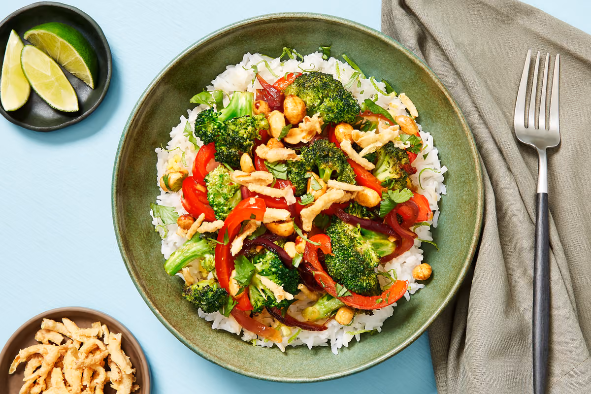 Sweet & Spicy Broccoli-Pepper Stir-Fry