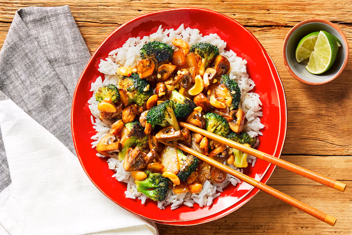 Szechuan Broccoli & Mushroom Stir-Fry