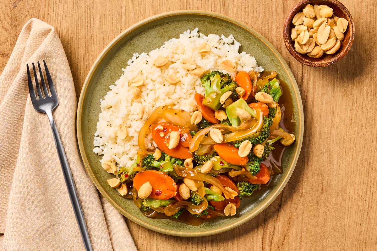 Vegan Szechuan Broccoli-Carrot Stir-Fry