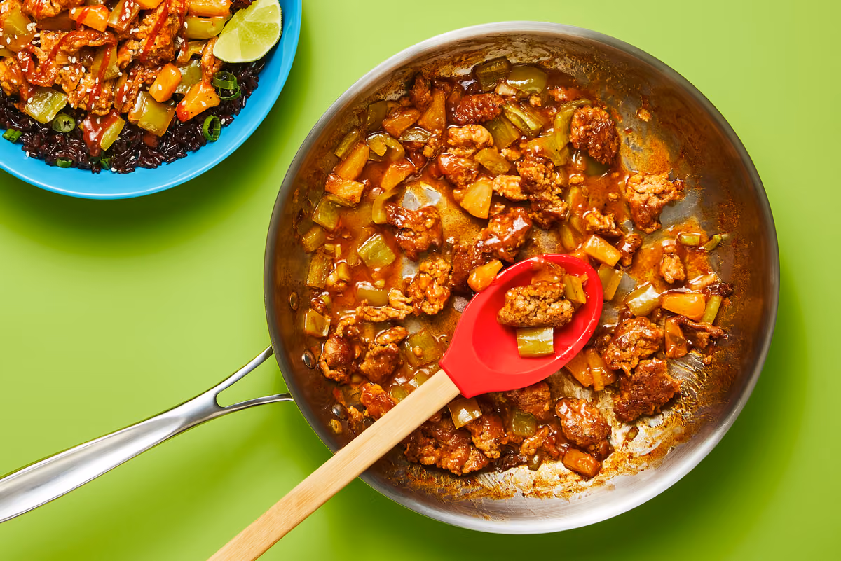 Hoisin Sriracha Pork & Pineapple Stir-Fry
