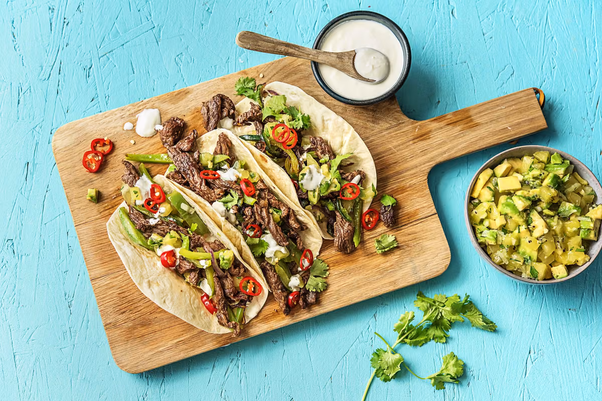 Southwestern Steak Tacos